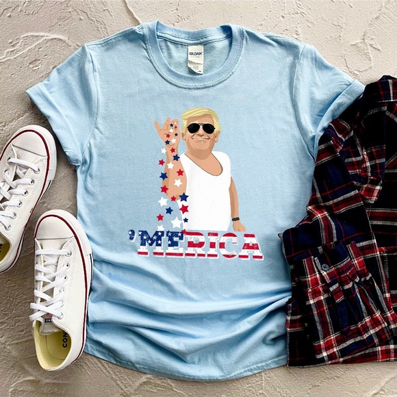 Trump 'Merica Shirt, Trump Bae Funny 4th of July Shirt, Trump Salt T-shirt - Picture 1 of 2